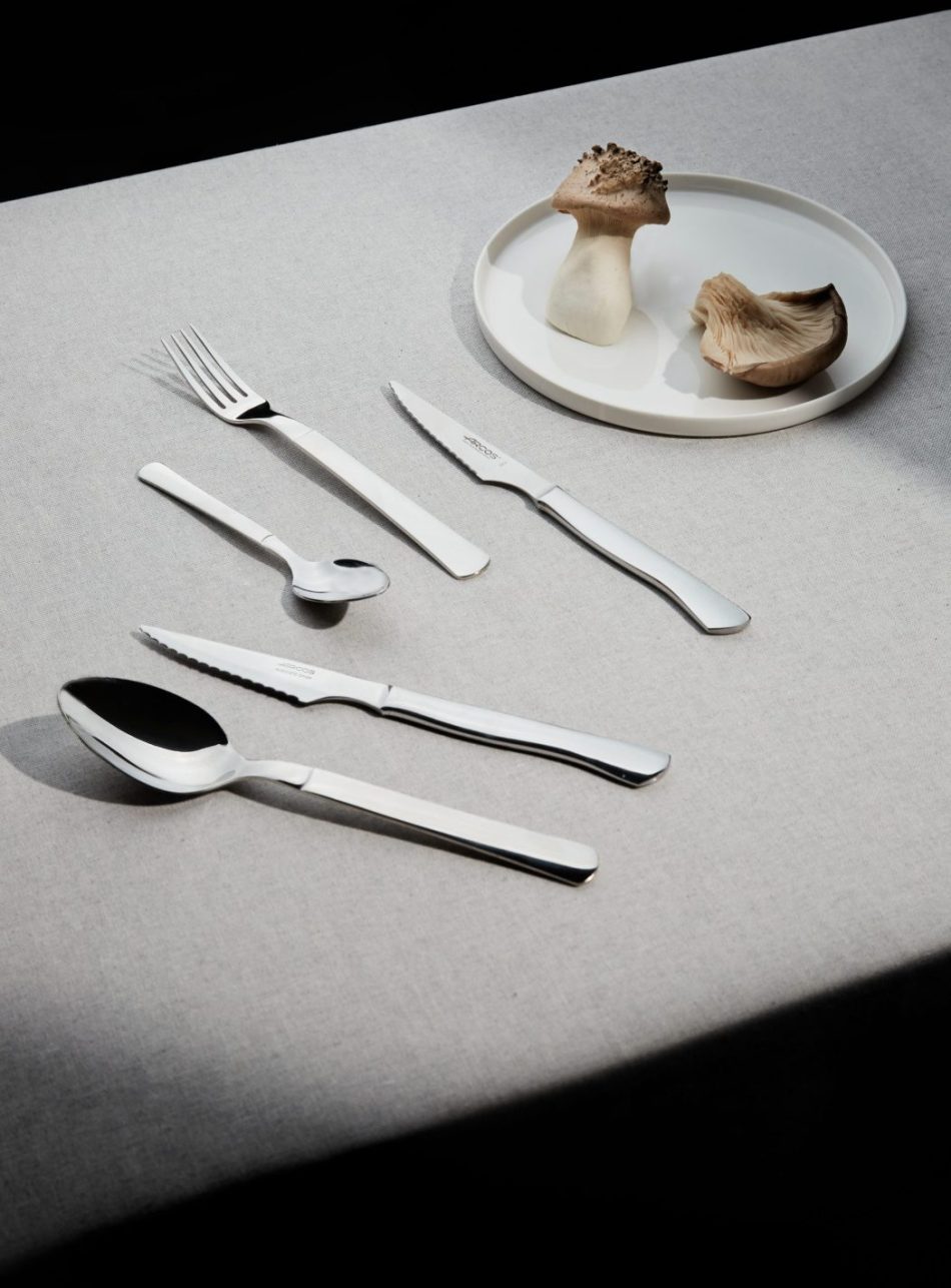 cutlery and salad